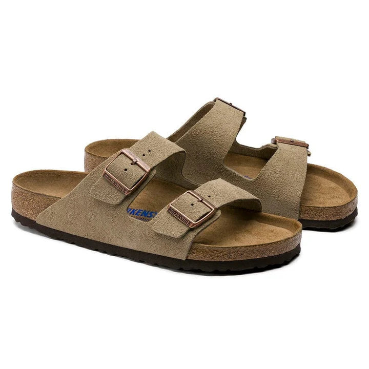Birkenstock Arizona taupe Suede Sandals