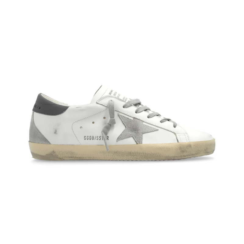 Golden Goose Super-Star - white grey calf leather