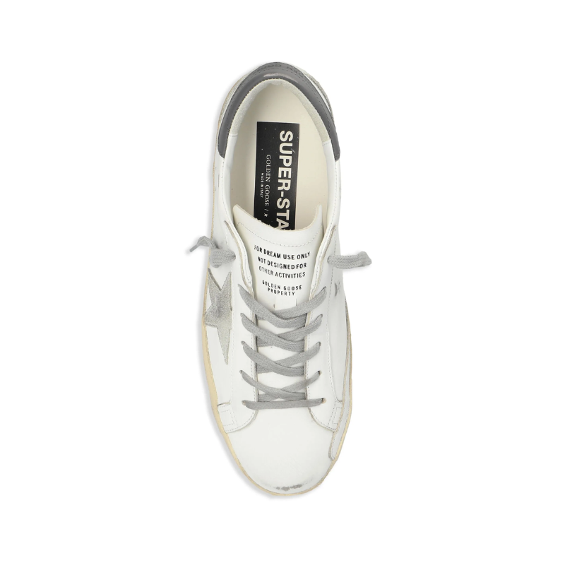 Golden Goose Super-Star - white grey calf leather