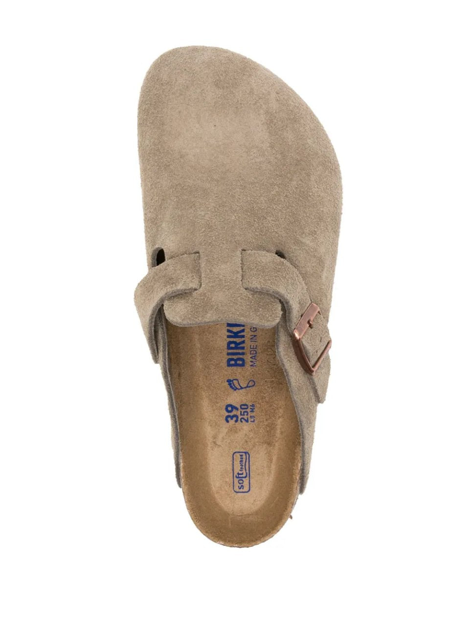 birkenstock boston taupe suede